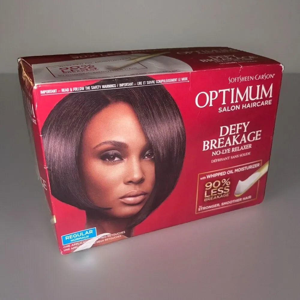 SoftSheen Carson Optimum Salon Defy Breakage No-Lye Relaxer Regular Hair Kit